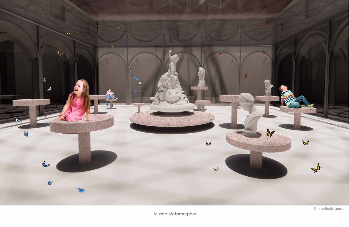 Museo Metamorfosi — butterfly garden rendering